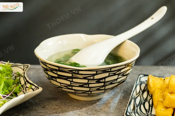 Tô sâu hoạ tiết cá đàn