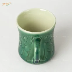Cốc hoa bèo xanh đồng Bát Tràng
