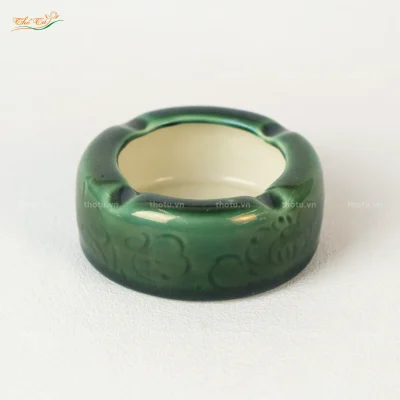 Gạt Tàn Hoa Bèo Xanh Đồng Bát Tràng