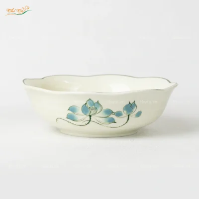 Bát Tô lượn sen xanh Bát Tràng