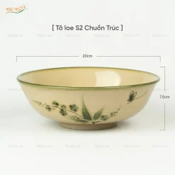 Tô loe chuồn trúc Bát Tràng