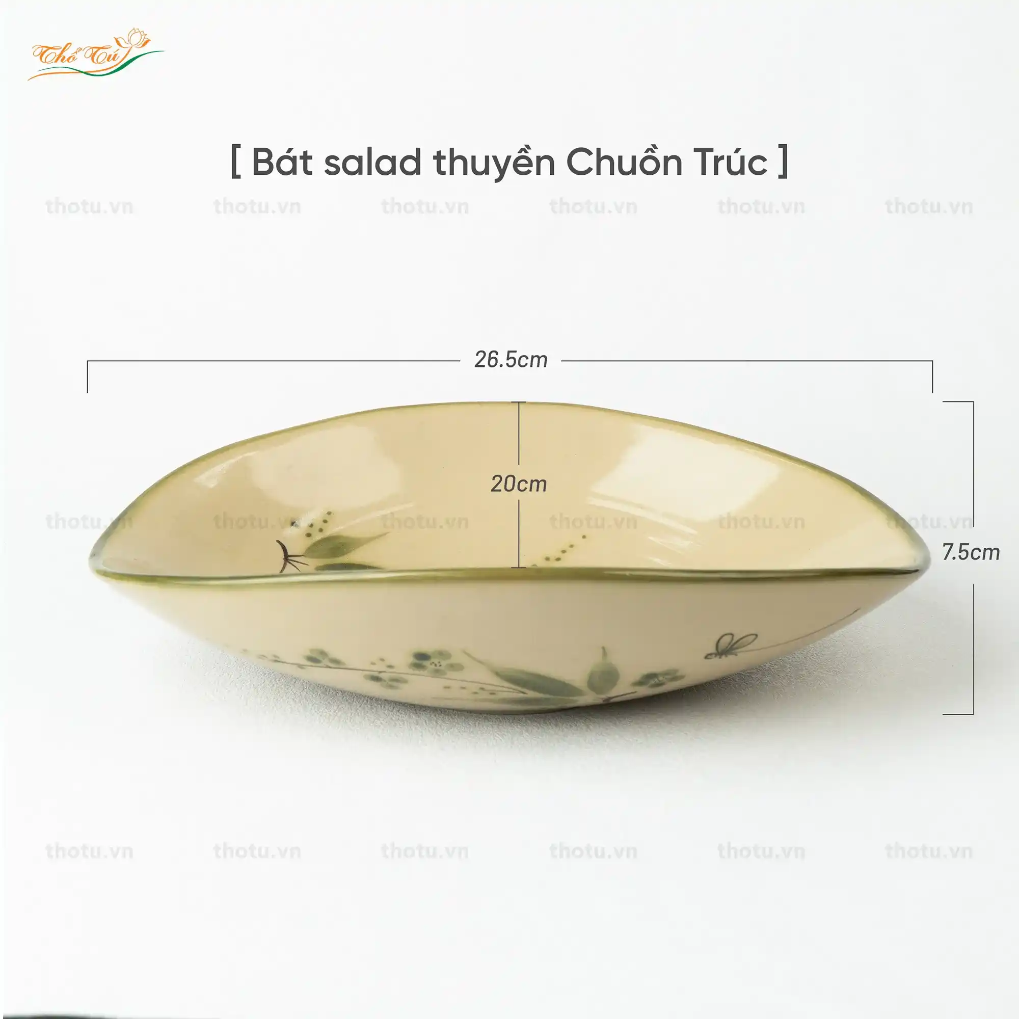 Bát Salad thuyền chuồn trúc Bát Salad thuyền chuồn trúc