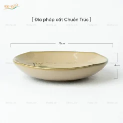 Đĩa Pháp Cắt Chuồn Trúc Bát Tràng