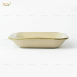 Đĩa vuông sâu lòng chuồn trúc Bát Tràng