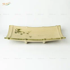 Đĩa thuyền chuồn trúc Bát Tràng