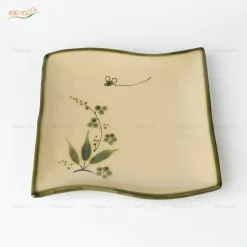 Đĩa dải lụa chuồn trúc Bát Tràng