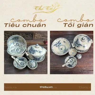 Các combo chuẩn cho bát đĩa nhà hàng cơm niêu