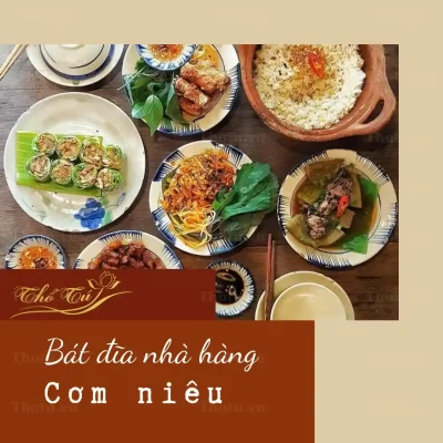 Bát đĩa nhà hàng cơm niêu