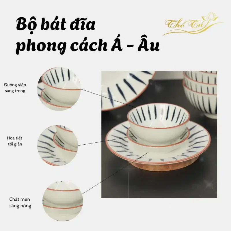 Bát đĩa Thổ Tú