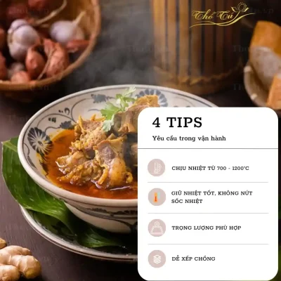 4 tip chọn bát đĩa cho vận hành bát đĩa nhà hàng cơm niêu