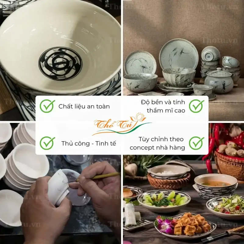 Bát đĩa Thổ Tú