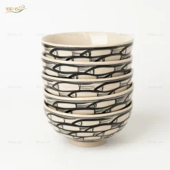 Bát Cơm Men Trắng Cá Đàn