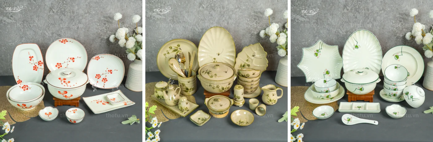 Bát đĩa Thổ Tú