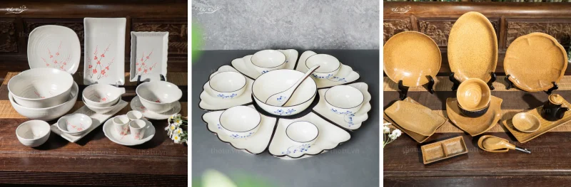 Các mẫu bát đĩa gốm sứ mới tại Thổ Tú