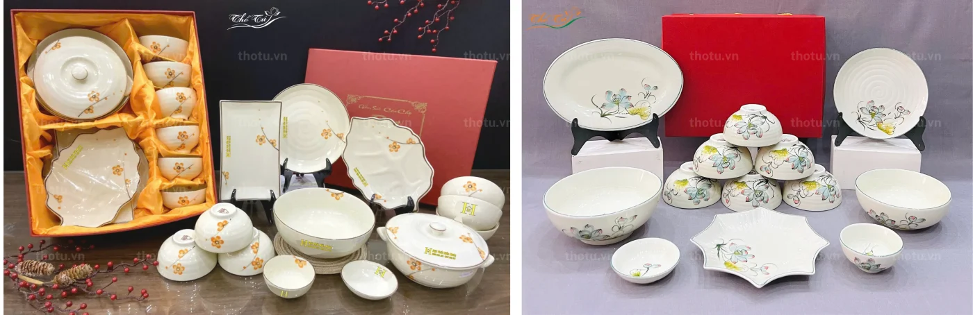 Bát đĩa Thổ Tú