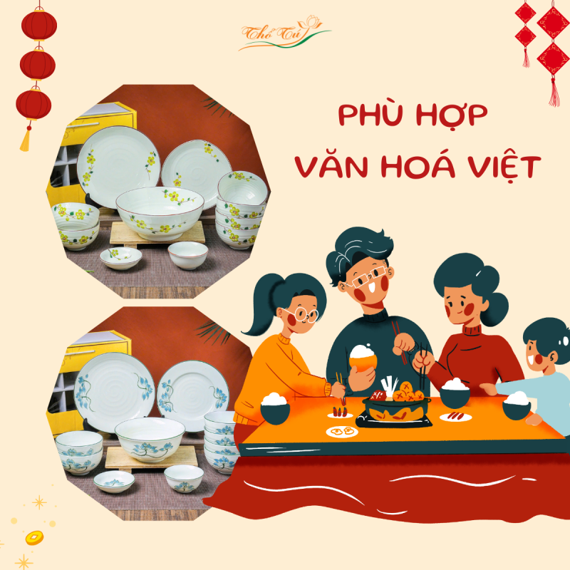 Bát đĩa Thổ Tú