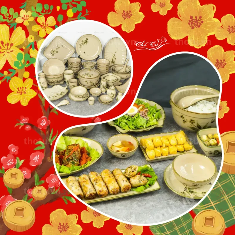 Bát đĩa Thổ Tú