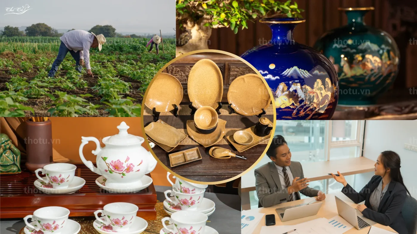 Bát đĩa Thổ Tú