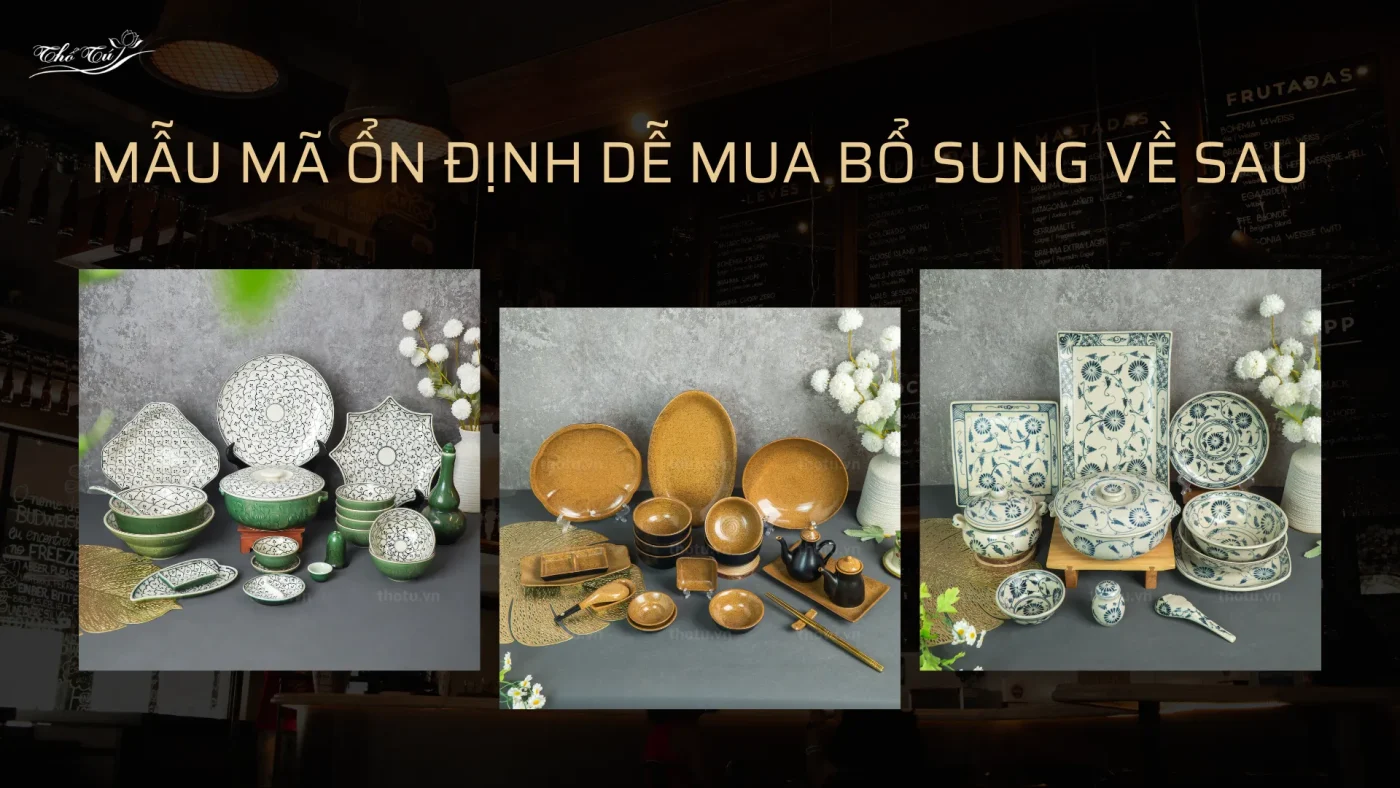 Bát đĩa Thổ Tú