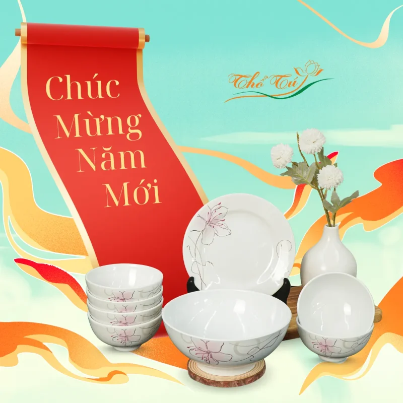 Bát đĩa Thổ Tú
