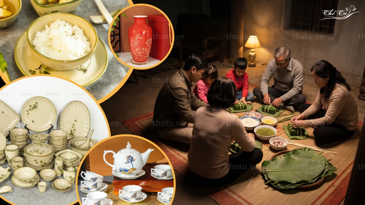 Bát đĩa Thổ Tú