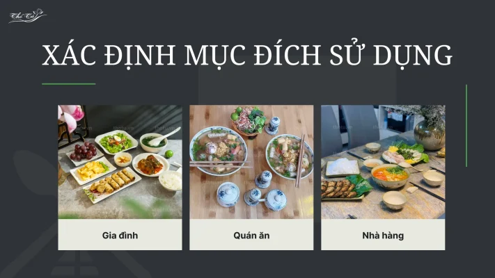 Xác định đúng mục đích sử dụng ngay từ đầu