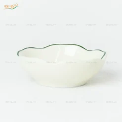 Bát gia vị hình hoa men kem đài sen