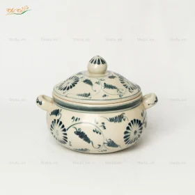 Âu Cơm Men Rạn Vẽ Cúc Dây
