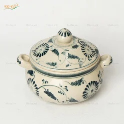 Âu Cơm Men Rạn Vẽ Cúc Dây