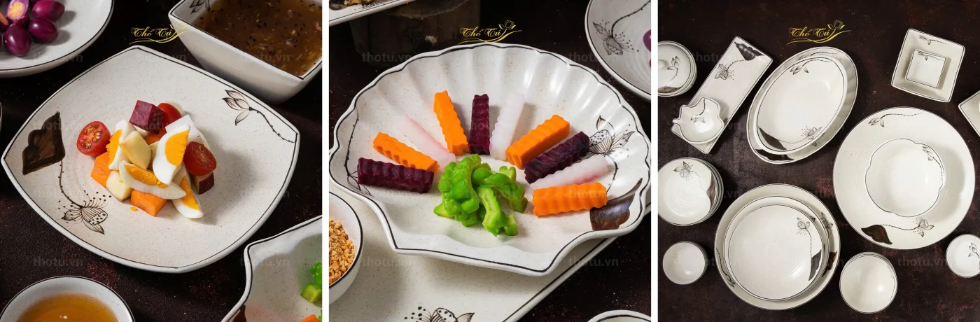 Bát đĩa Thổ Tú
