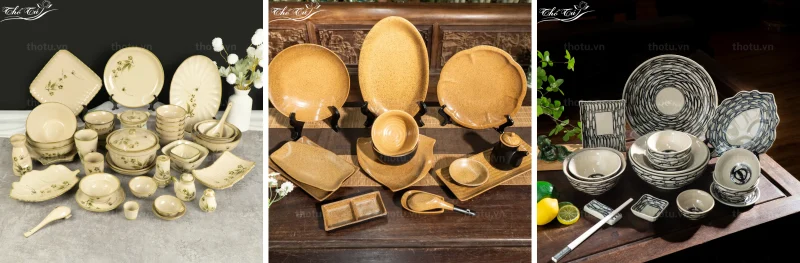 Những bộ bát đĩa mang hướng truyền thống