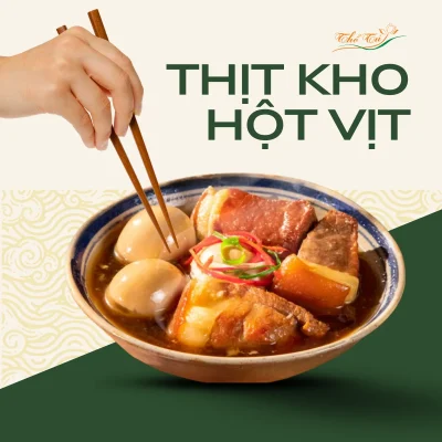 Món thịt kho vịt lộn (Thịt kho tàu)