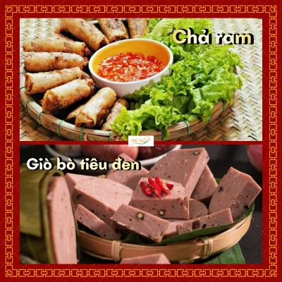 Món chả ram và giò bò tiêu đen của miền Trung