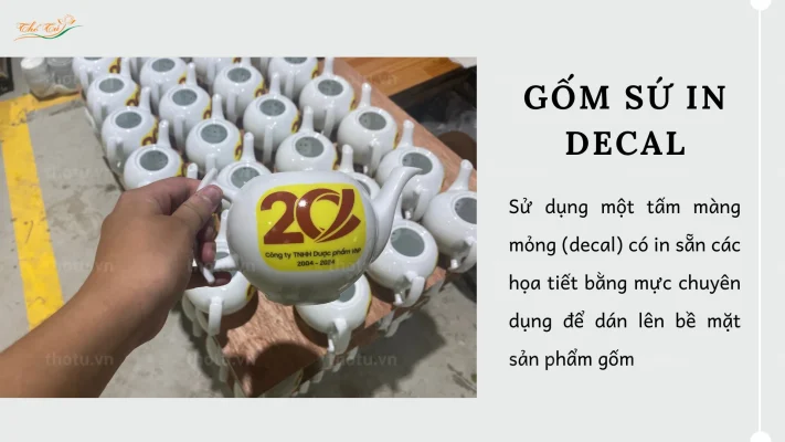 Kỹ thuật in/dán decal trên gốm sứ