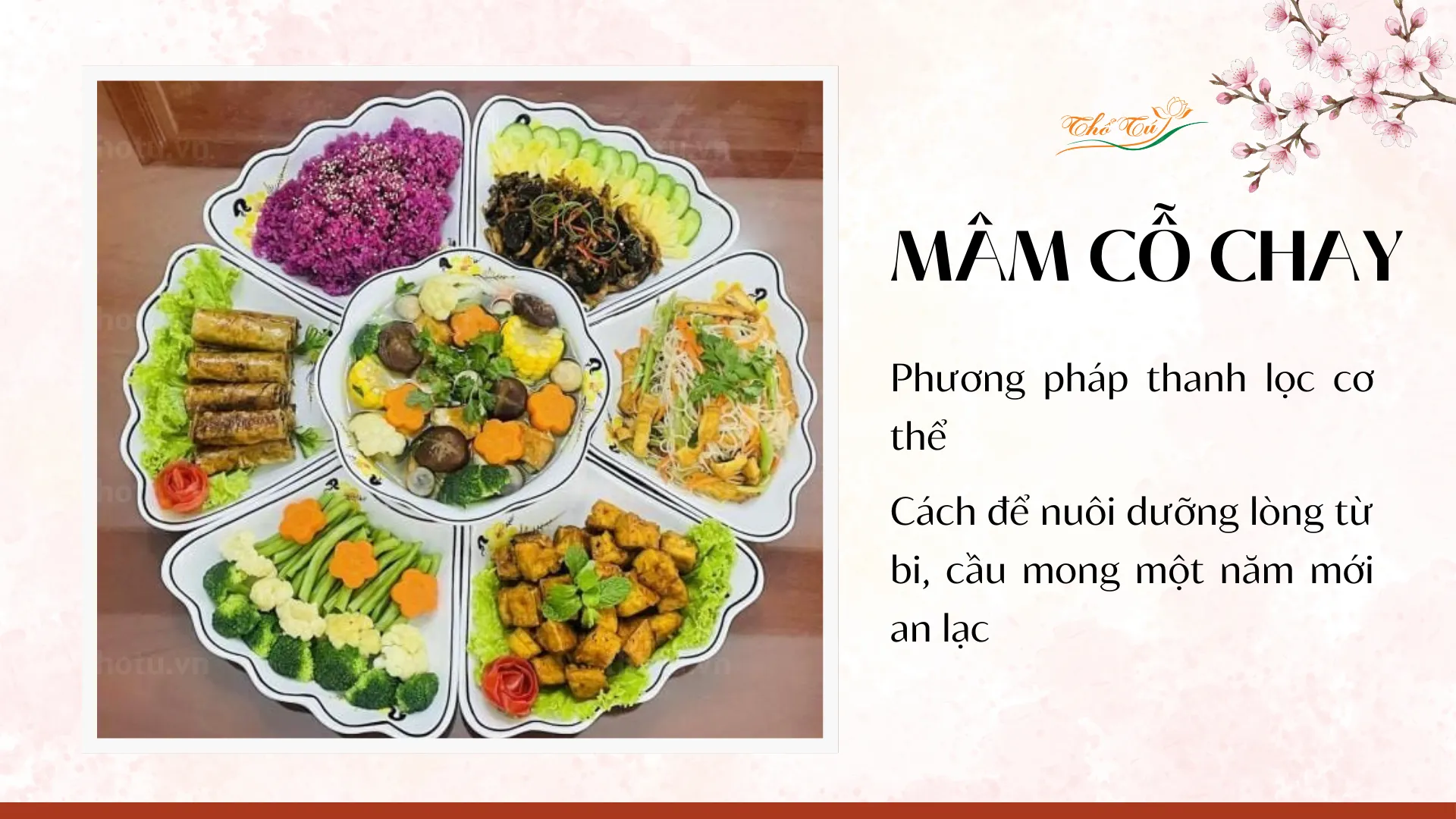 Mâm cỗ chay ngày Tết