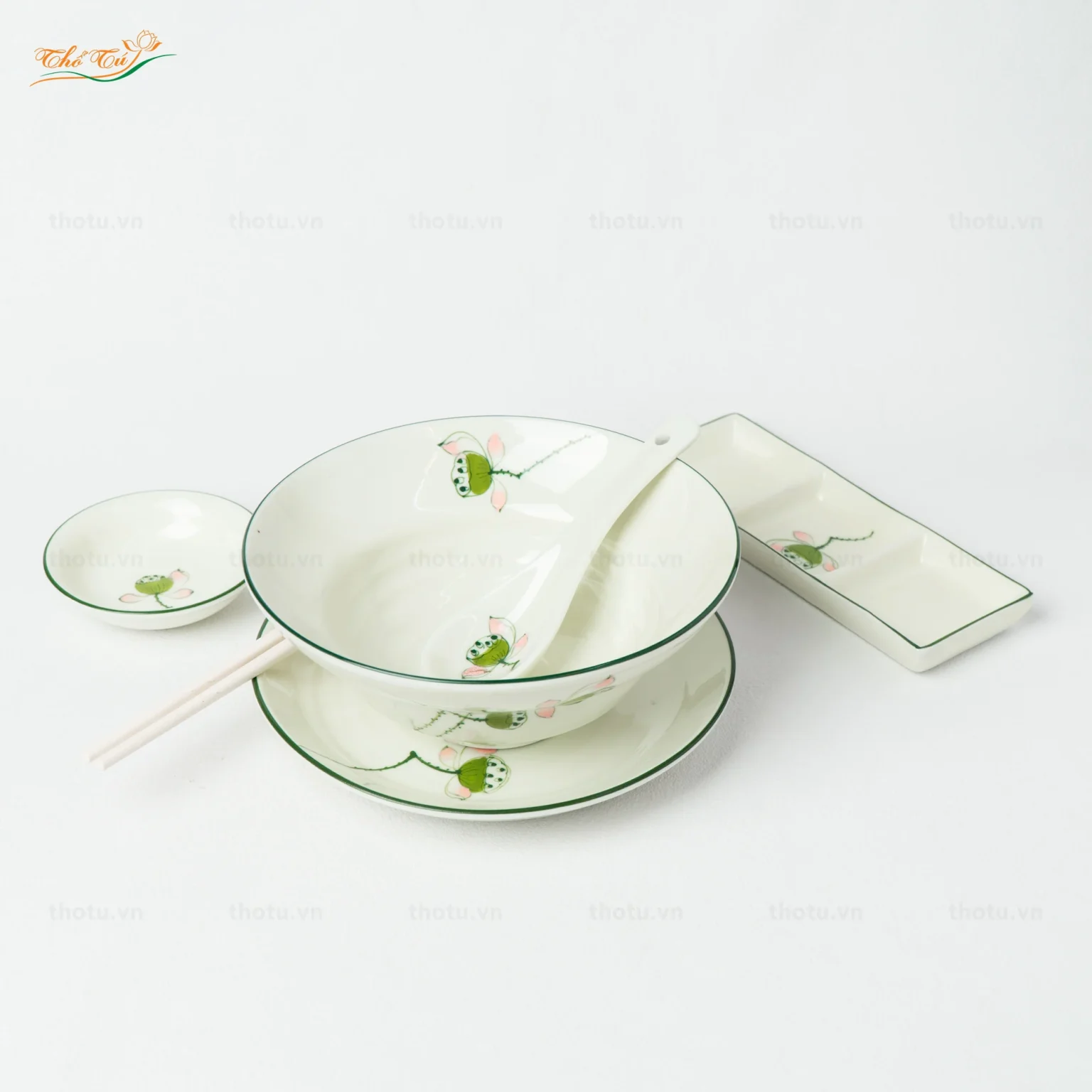 Tô Phở Yêu Men Kem Đài Sen Bát Tràng