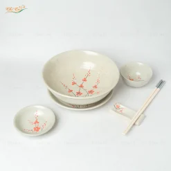 Tô Phở Nông Men Gấm Hoa Đào Bát Tràng