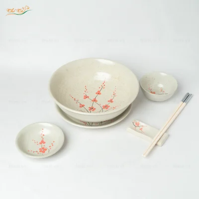 Tô Phở Nông Men Gấm Hoa Đào Bát Tràng