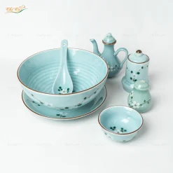 Tô Phở Sâu Men Lam Đào Trắng