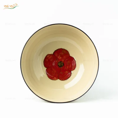 Tô Sâu Hoa Sứ Đỏ 3D