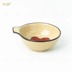 Bát Cán Hoa Sứ Đỏ 3D