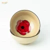 Bát Cơm Hoa Sứ Đỏ 3D