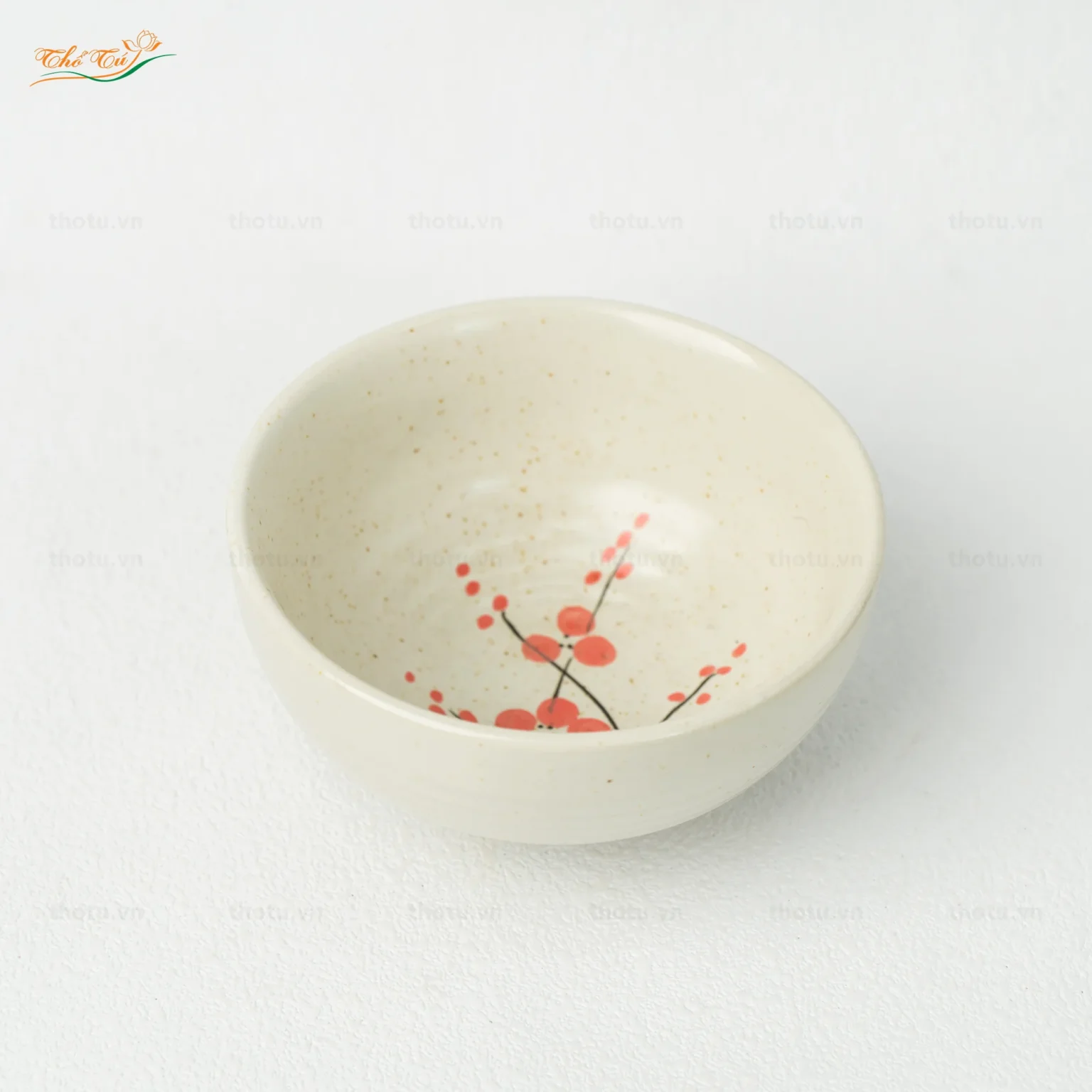 Bát Mắm Men Gấm Hoa Đào Bát Tràng 