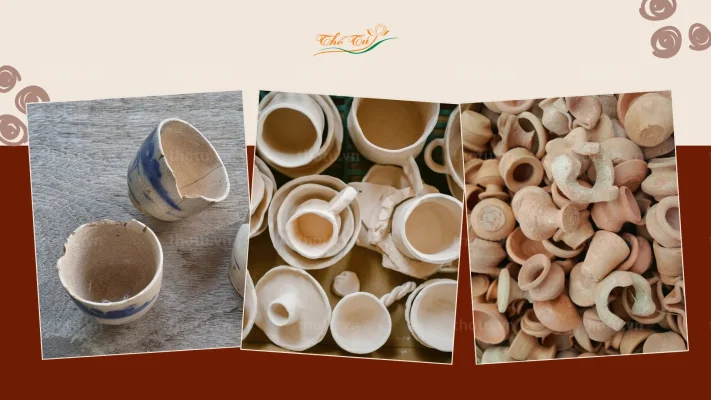 Những lỗi nứt, cong, men chảy hoặc biến màu không thể sửa chữa