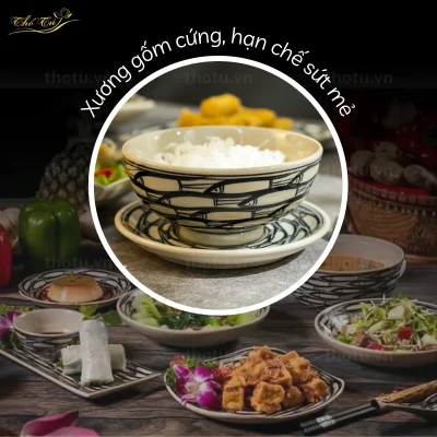 Độ bền của bát đĩa gốm nhà hàng