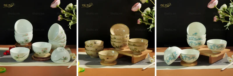 Các mẫu bát đĩa Bát Tràng chất lượng cao cấp