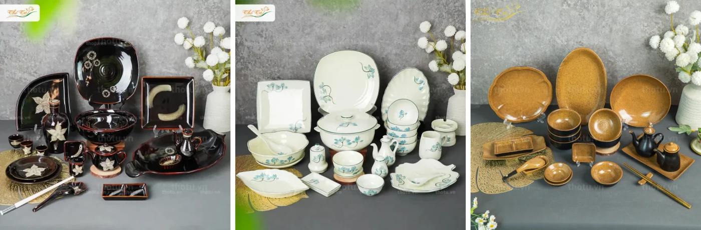 Bát đĩa Thổ Tú