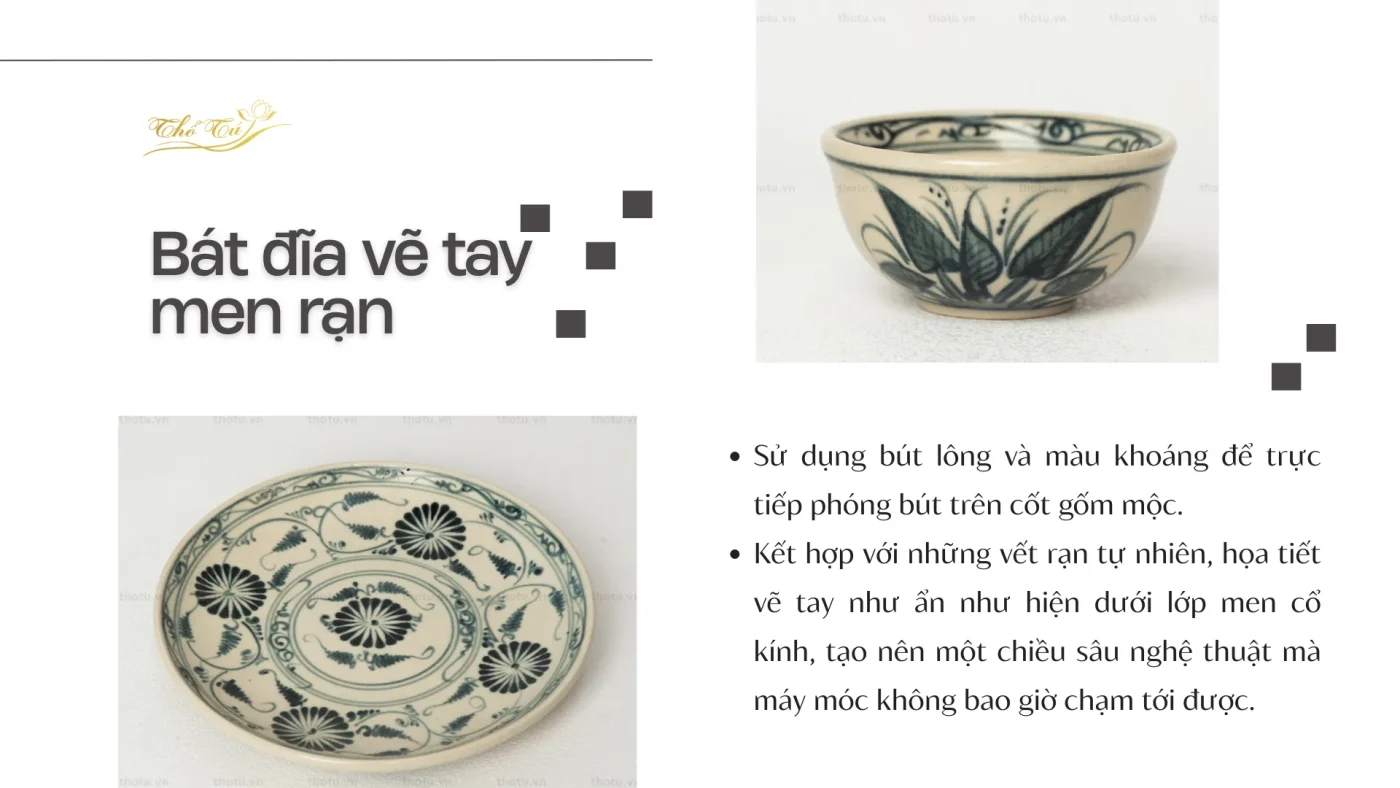Bát đĩa Thổ Tú