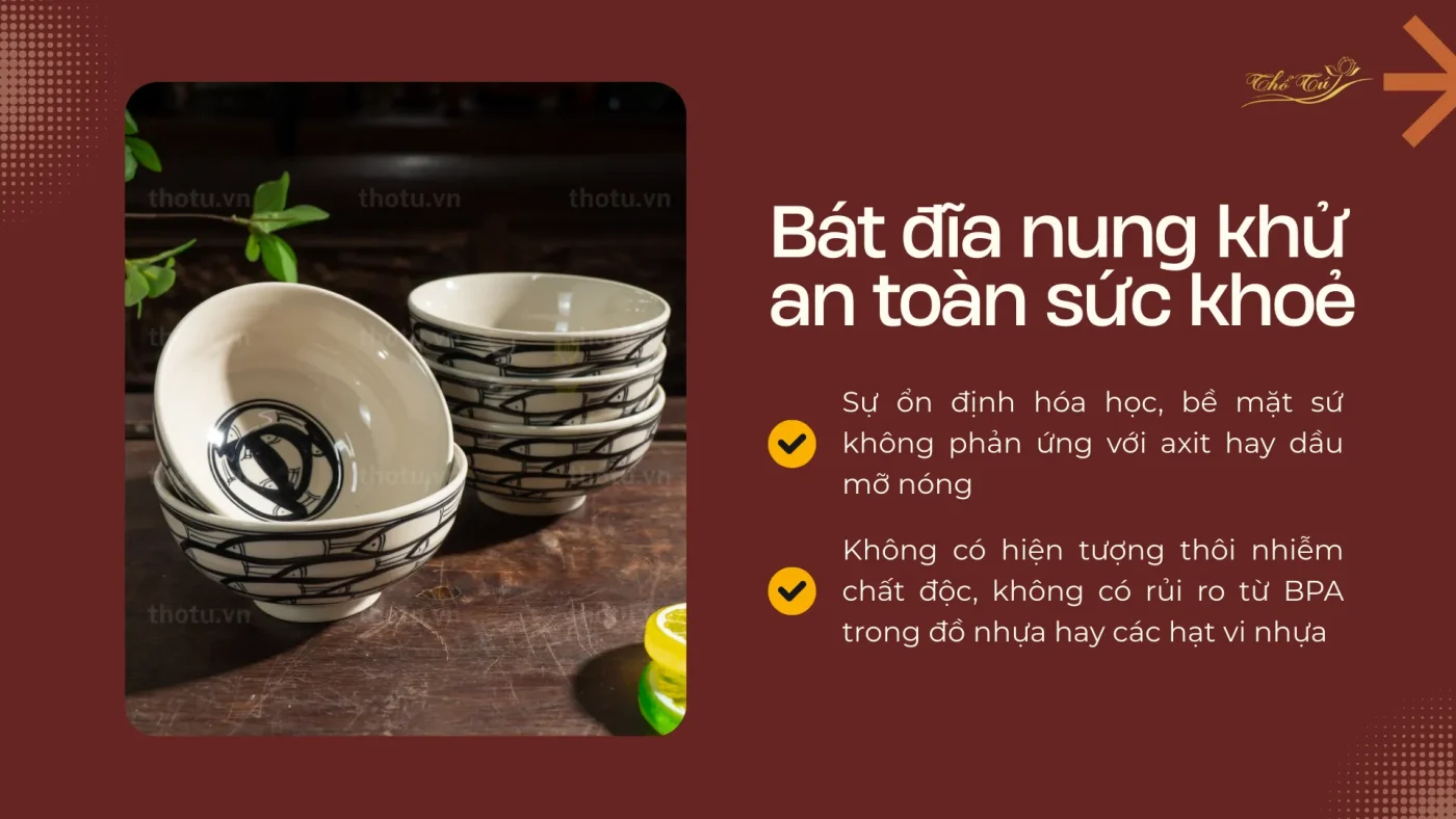 Bát đĩa Thổ Tú