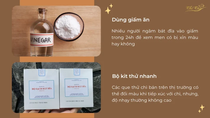 Phương pháp dân gian kiểm tra chì trong gốm sứ